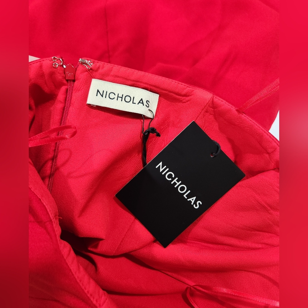 NICHOLAS NWT Rina Vibrant Red Mini Strapless Dress - Picture 5 of 6